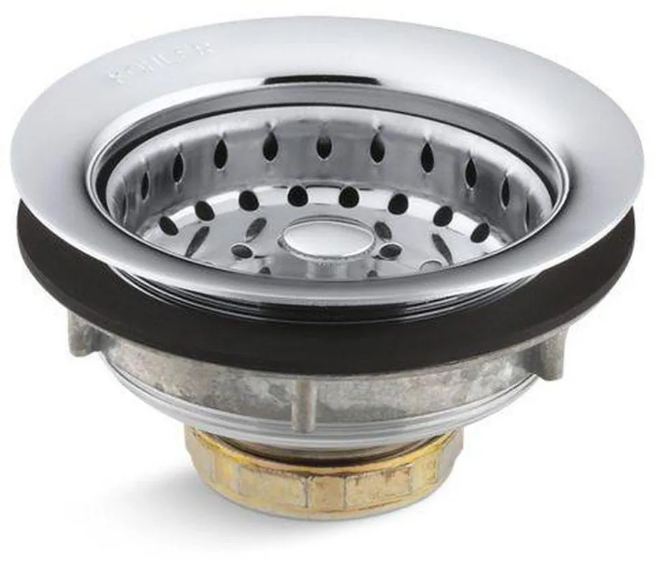 KOHLER 8814-CP Sink Strainer Less Tailpiece Polished Chrome