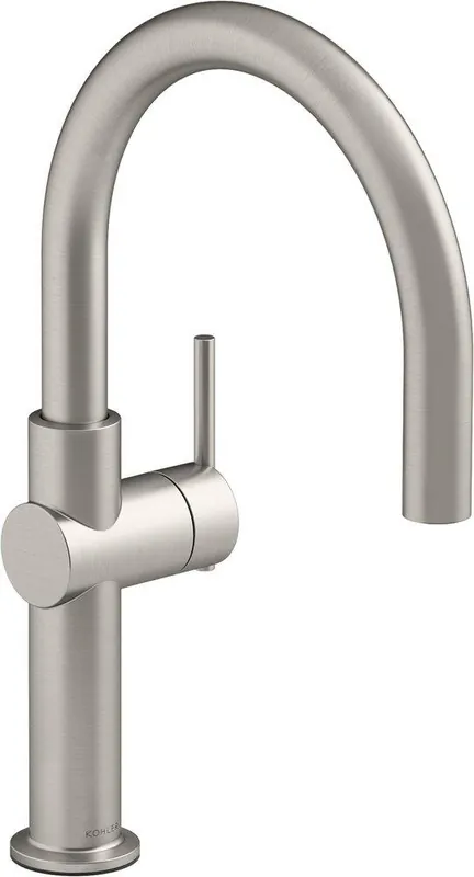 KOHLER 22975-VS Crue Single Handle Bar Faucet in Vibrant Stainless