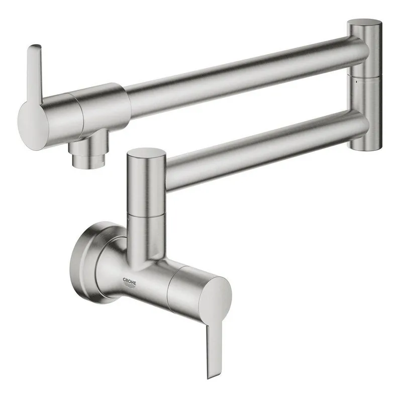 GROHE 31075DC2 Zedra Wall Mount Pot Filler in SuperSteel Infinity