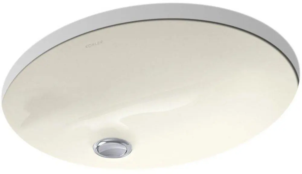 KOHLER 2209-96 Caxton 17 x 14 in. Oval Undermount Bathroom Sink in Biscuit