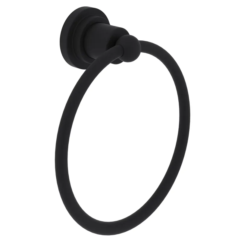 Rohl A1485IWMB Campo Towel Ring in Matte Black