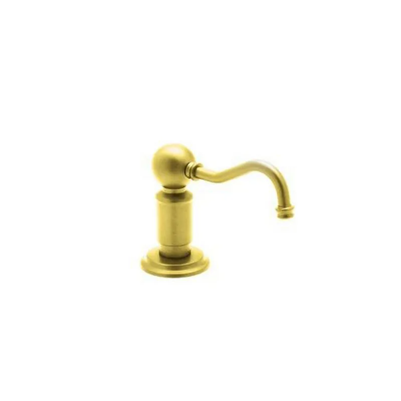 Rohl LS850PIB Perrin & Rowe 3-1/2 in. 12 oz Kitchen Soap Dispenser in Inca Brass
