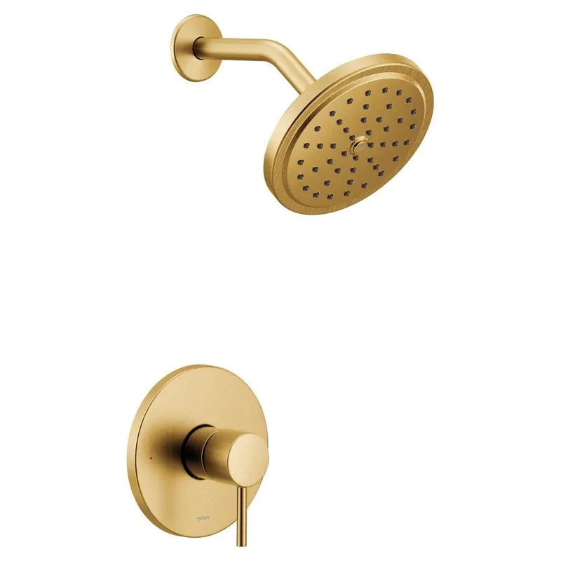 Moen UT3292EPBG Align One Handle Single Function Shower Faucet in Brushed Gold (Trim Only)