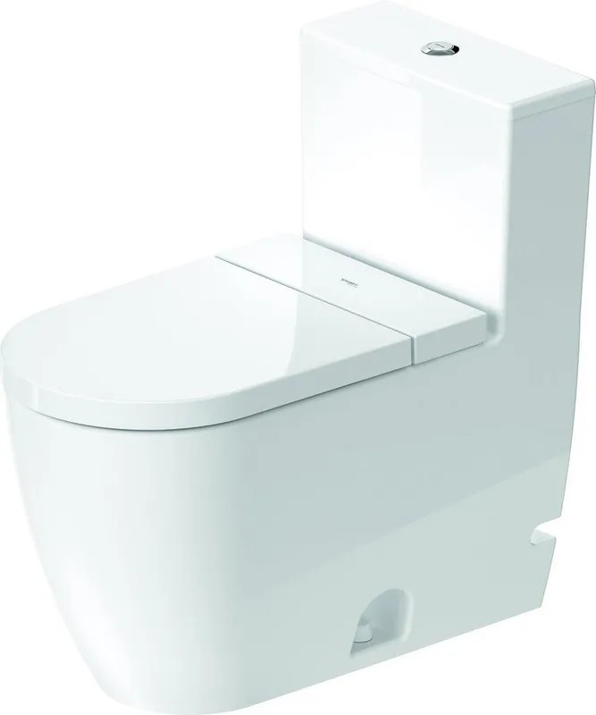 Duravit 21890120U2 ME by Starck 1.32 gpf Elongated Floor Mount One Piece Toilet in White