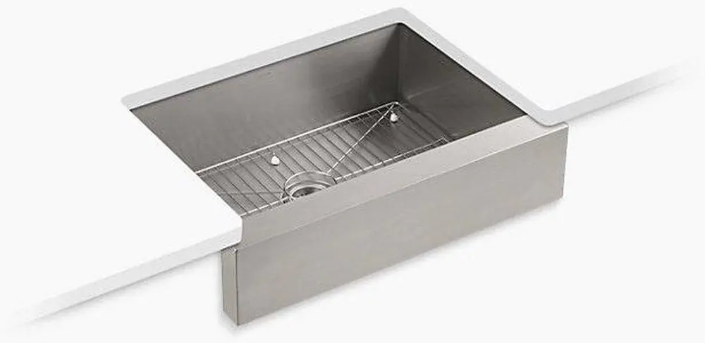 Kohler 3936-NA Vault 29-1/2 x 21-1/4 in. No Hole Stainless Steel Single Bowl Undermount Kitchen Sink