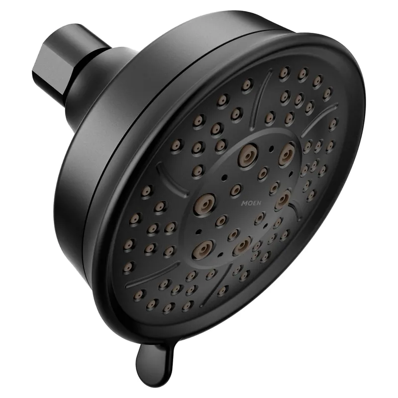 Moen 3638BL Matte Black Four-Function 4-3/8 Diameter Spray Head Standard