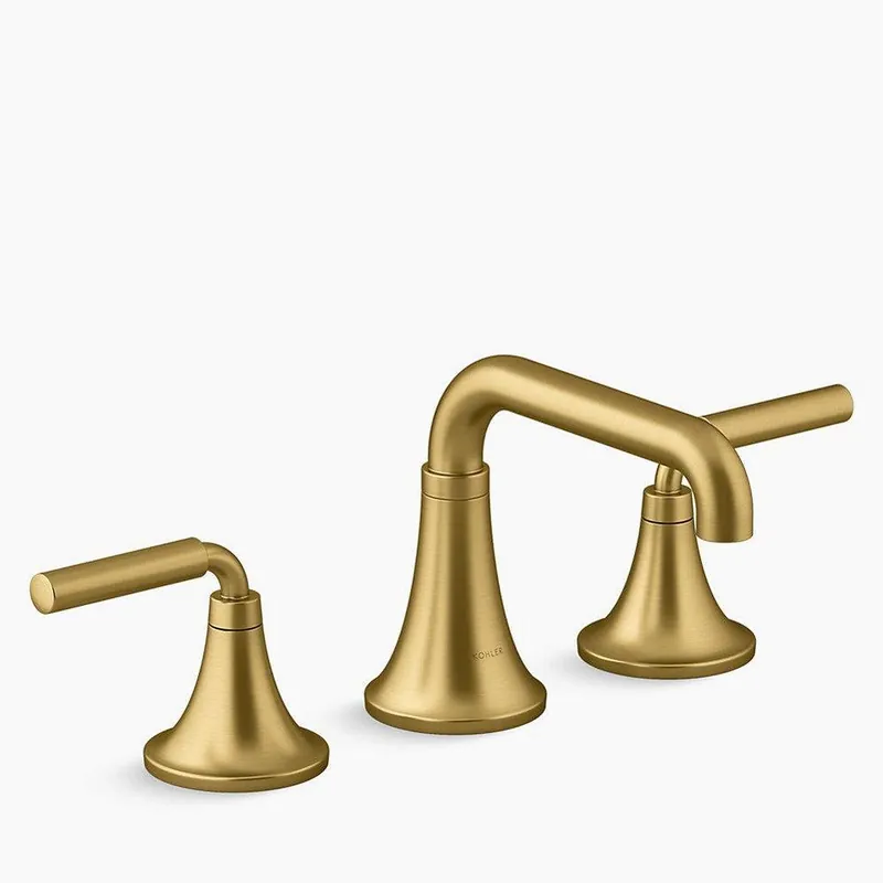 KOHLER 27416-4N-2MB Tone Widespread Bathroom Sink Faucet in Vibrant Brushed Moderne Brass