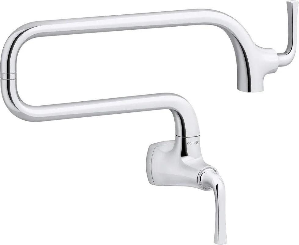 Kohler 22066-CP Graze Wall Mount Pot Filler in Polished Chrome