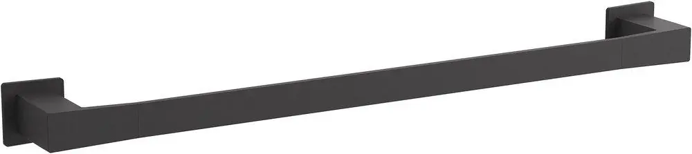 KOHLER 26634-BL Honesty 24 in. Towel Bar in Matte Black