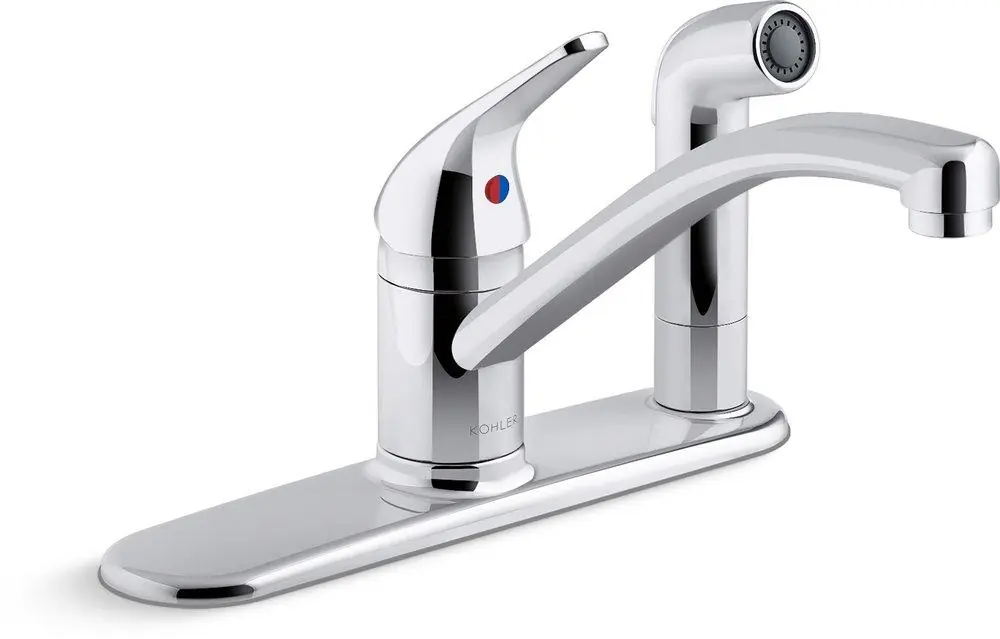 Kohler 30615-CP Jolt Single Handle Kitchen Faucet in Polished Chrome