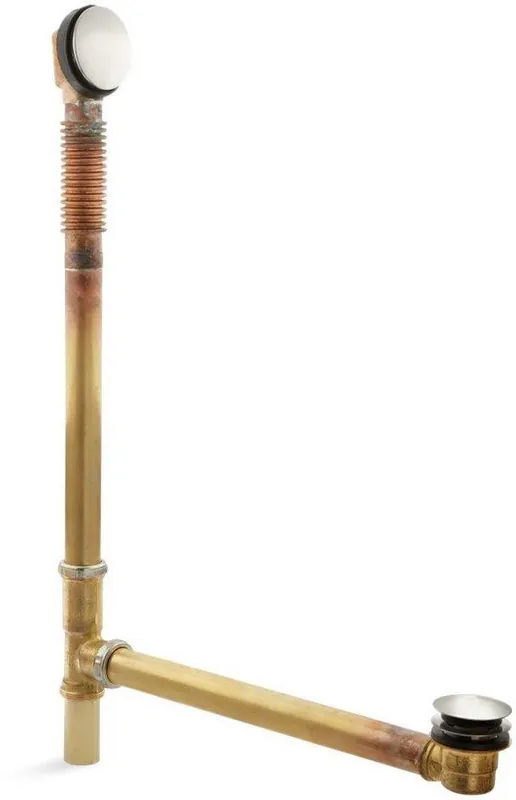 Kohler 7265-BN ClearFlo 27-3/8 In. Brass Toe-Tap Drain
