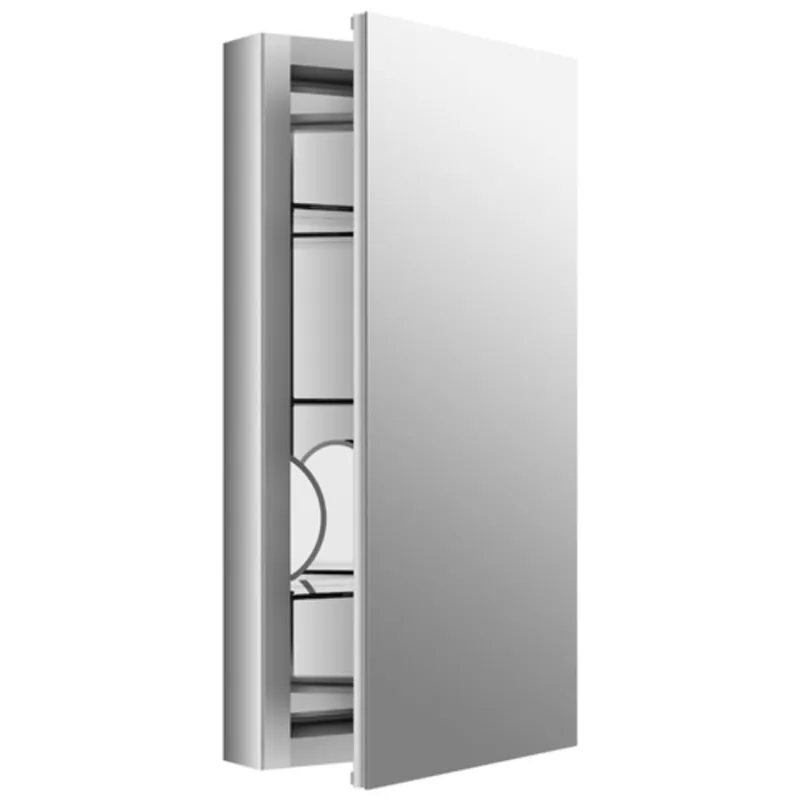KOHLER 99001-NA Verdera 15 in 15 x 30 in Aluminum Medicine Cabinet Slow Closing Doors