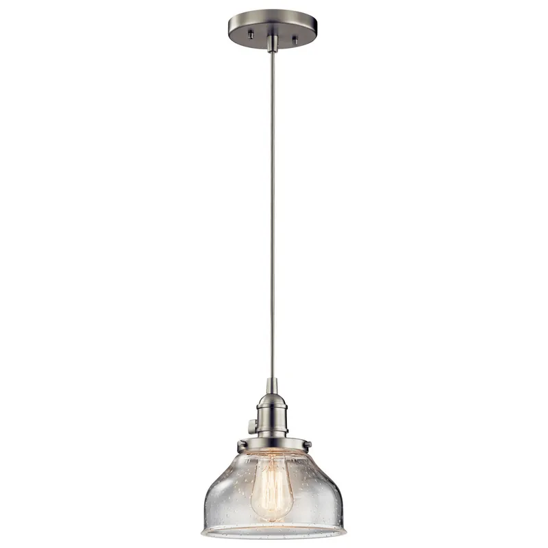 Kichler 43850NI Avery Mini Pendant Light 100W 8.5 Inch