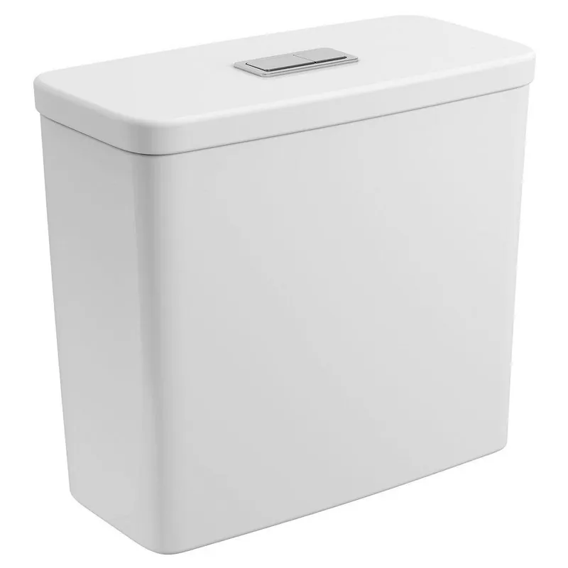 GROHE 39665000 Eurocube 1.0 gpf/1.28 gpf Dual Flush Toilet Tank in Alpine White