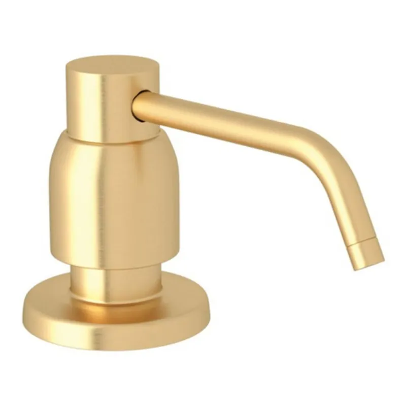 Rohl U.6495SEG Holborn 2-3/4 in. 16 oz. Kitchen Soap Dispenser in Satin English Gold