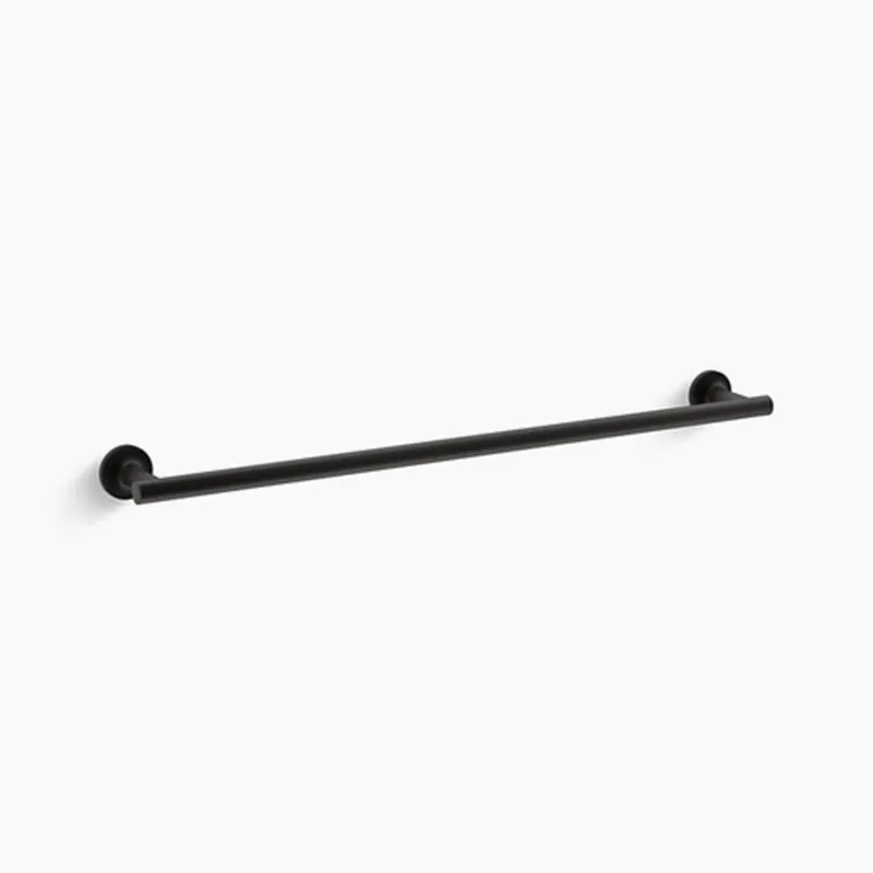 Kohler 14436-BL Purist 24 in. Towel Bar in Matte Black
