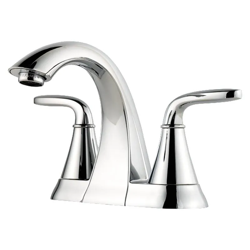 Pfister LG48-WF0C Winfield Two Handle Centerset Bathroom Sink Faucet in Polished Chrome
