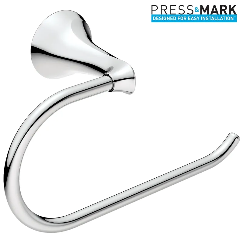 Moen MY1509CH Darcy Single Post Toilet Paper Holder with Press and Mark in Chrome