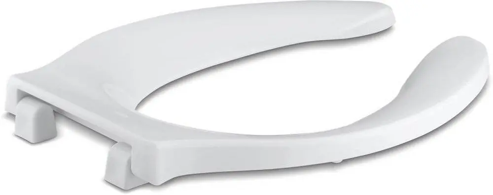 Kohler 4731-C-0 Stronghold Elongated Open Front Toilet Seat in White
