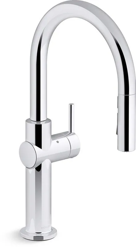 KOHLER 22974-CP Crue Single Handle Pull Down Touchless Kitchen Faucet in Polished Chrome
