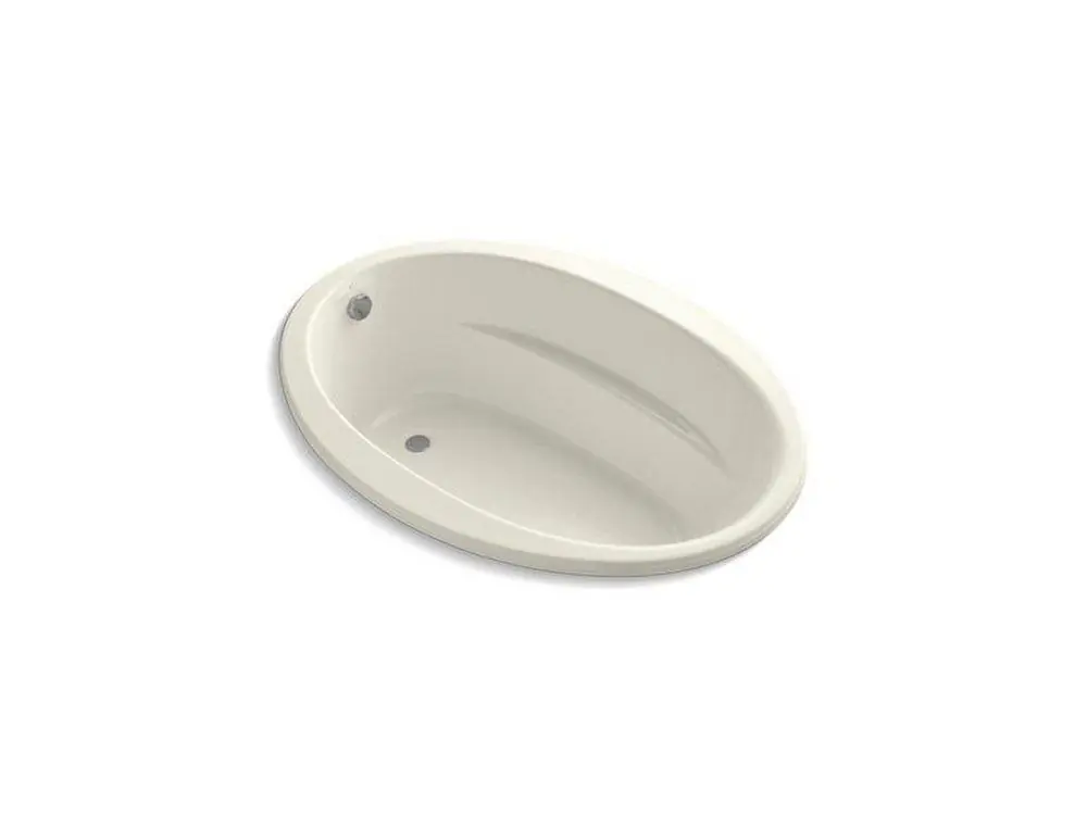 KOHLER 1163-S1W-96 Sunward 60 x 42 in Drop-In Bathtub with End Drain