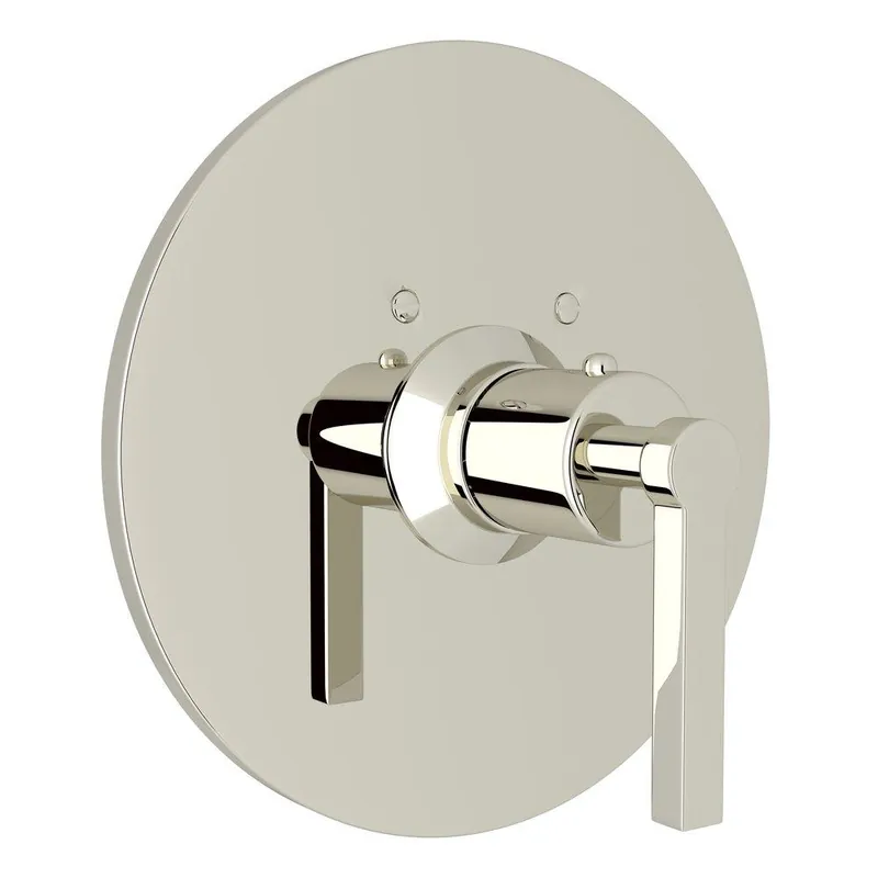 Rohl A4214LMPN Lombardia Single Handle Thermostatic Valve Trim in Polished Nickel