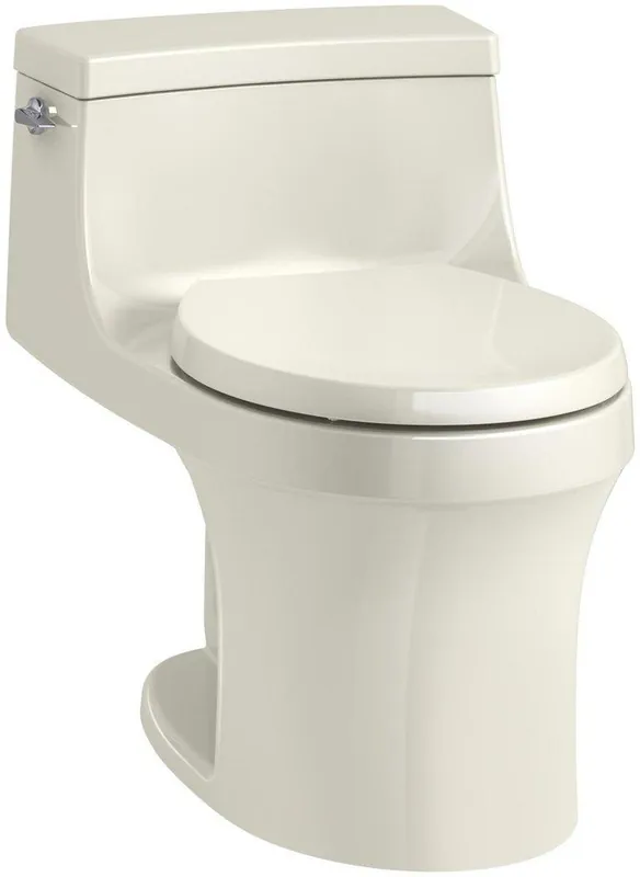 KOHLER 4007-96 San Souci 1.28 gpf Round One Piece Toilet in Biscuit