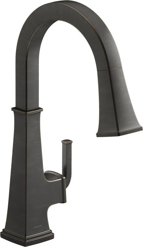 Kohler 23830-2BZ Riff Single Handle Pull Down Kitchen Faucet in Oil Rubbed Bronze