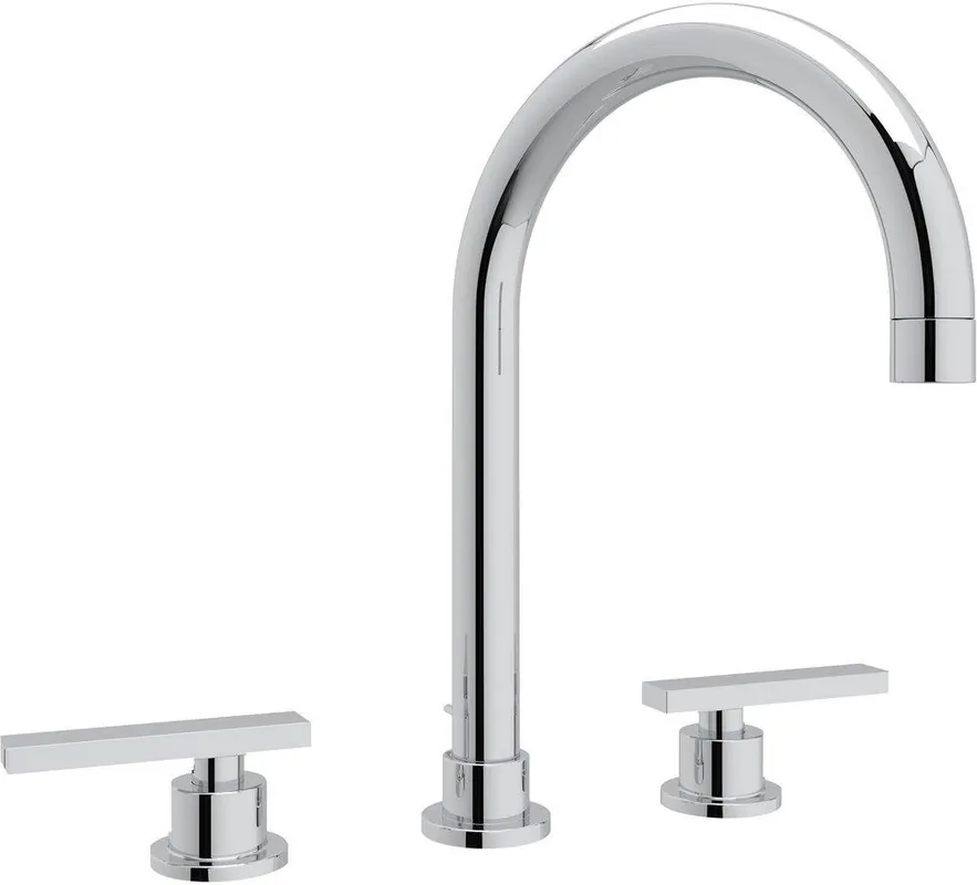 Rohl A2228LMAPC-2 Lombardia Two Handle Widespread Bathroom Sink Faucet In Polished Chrome