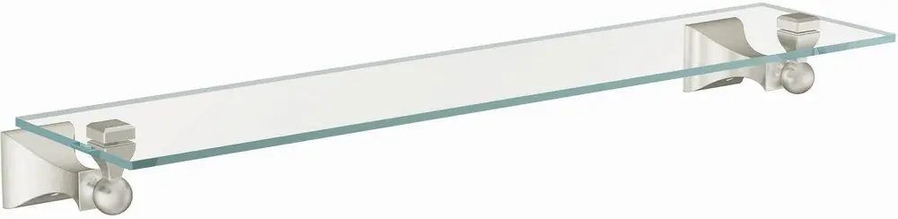 Moen DN8390BN Retreat 20 In. Glass Shelf In Brushed Nickel
