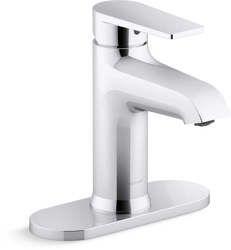 Kohler 97061-4-CP Hint Single Handle Monoblock Bathroom Sink Faucet in Polished Chrome