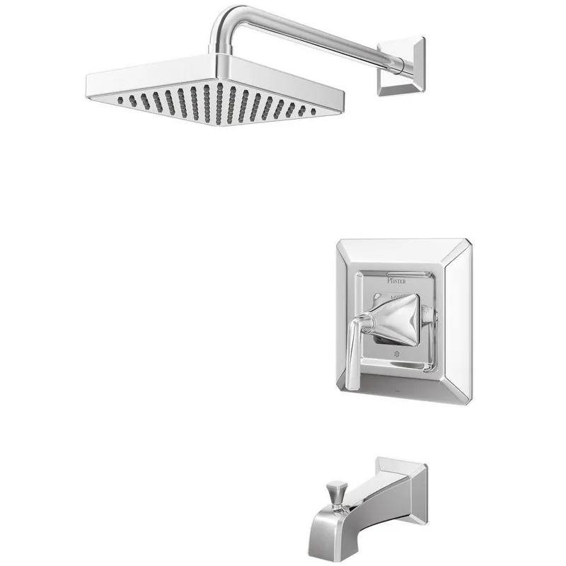 Pfister LG89-8FEC Park Avenue One Handle Single Function Bathtub & Shower Faucet in Polished Chrome Trim Only