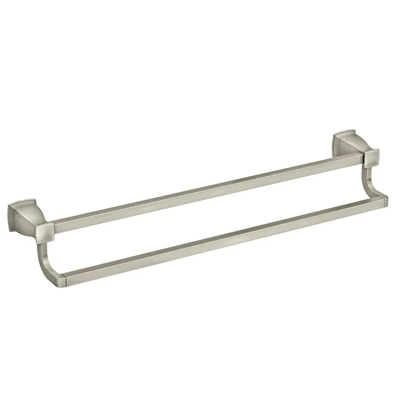 Moen MY3522BN Hensley 24 in. Double Towel Bar with Press and Mark