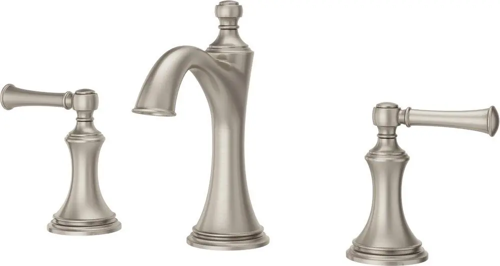 Pfister LG49-TB0K Tisbury Two Handle Widespread Bathroom Sink Faucet in Brushed Nickel