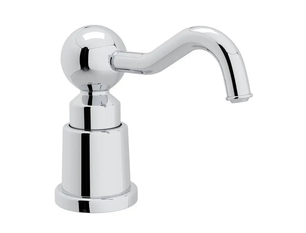 Rohl LS650CAPC Italian 3-3/4 in. 12 oz Kitchen Soap Dispenser in Polished Chrome