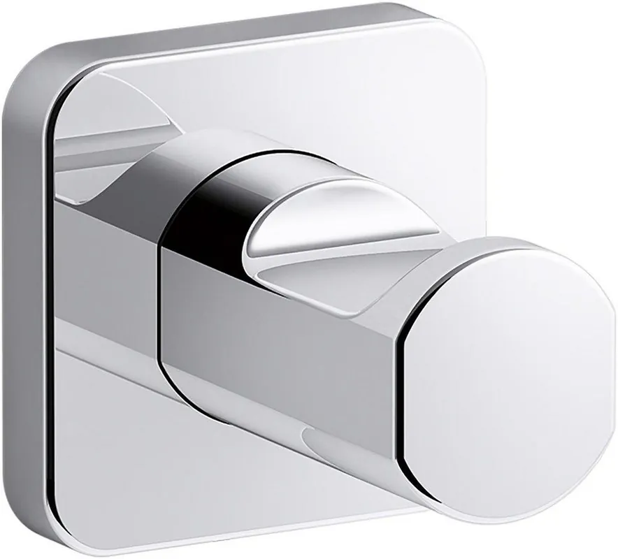 KOHLER 23529-CP Parallel 1-Hook Robe Hook in Polished Chrome