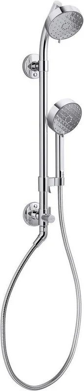 Kohler 76471-G-CP HydroRail-S Two Handle Shower System in Polished Chrome