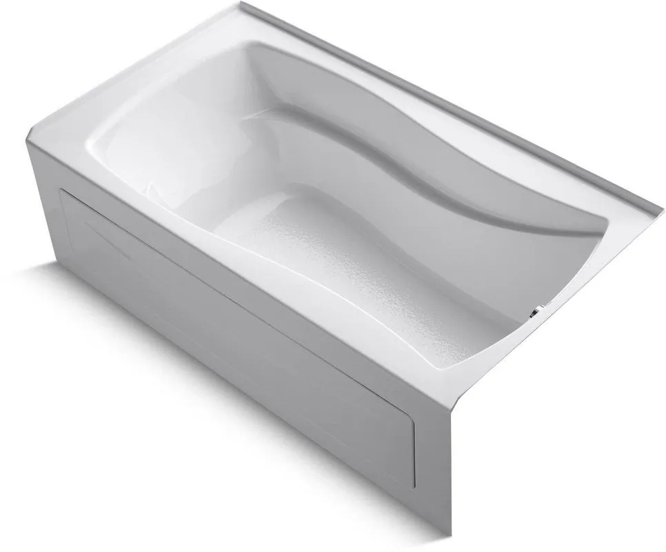 Kohler 1229-RA-0 Mariposa 66 in. x 36 in. Soaker Alcove Bathtub with Right Drain