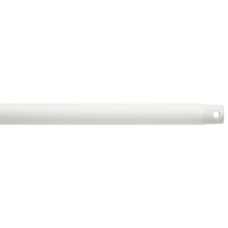 Kichler 360000MWH 12in Fan Downrod in Matte White