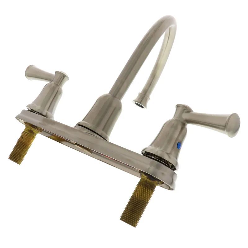 Moen 41611CSL Cleveland Faucet Capstone Two-Handle High Arc Kitchen Faucet Classic Stainless