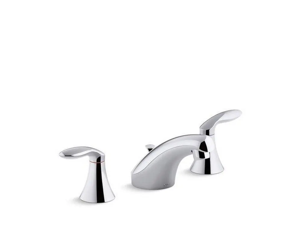 KOHLER 15261-4RA-CP Coralais Two Handle Widespread Bathroom Sink Faucet in Polished Chrome