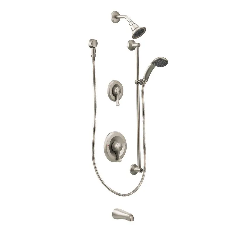 Moen T8343CBN Fina Two Handle Single Function Shower System in Brushed Nickel