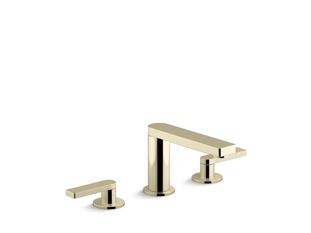Kohler 73060-4-AF Composed Two Handle Widespread Bathroom Sink Faucet in Vibrant French Gold