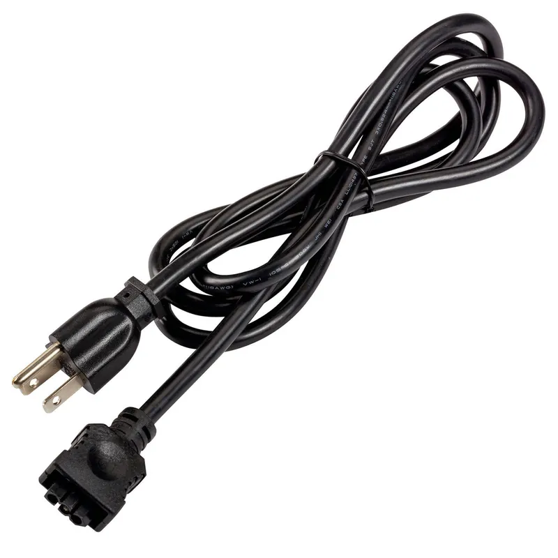 Kichler 6UCORDBK 3 Prong Cord in Black