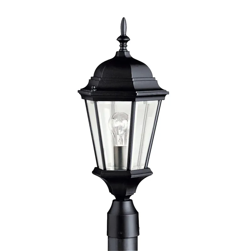 Kichler 9956BK Madison 21.5in 1 Light Post Light