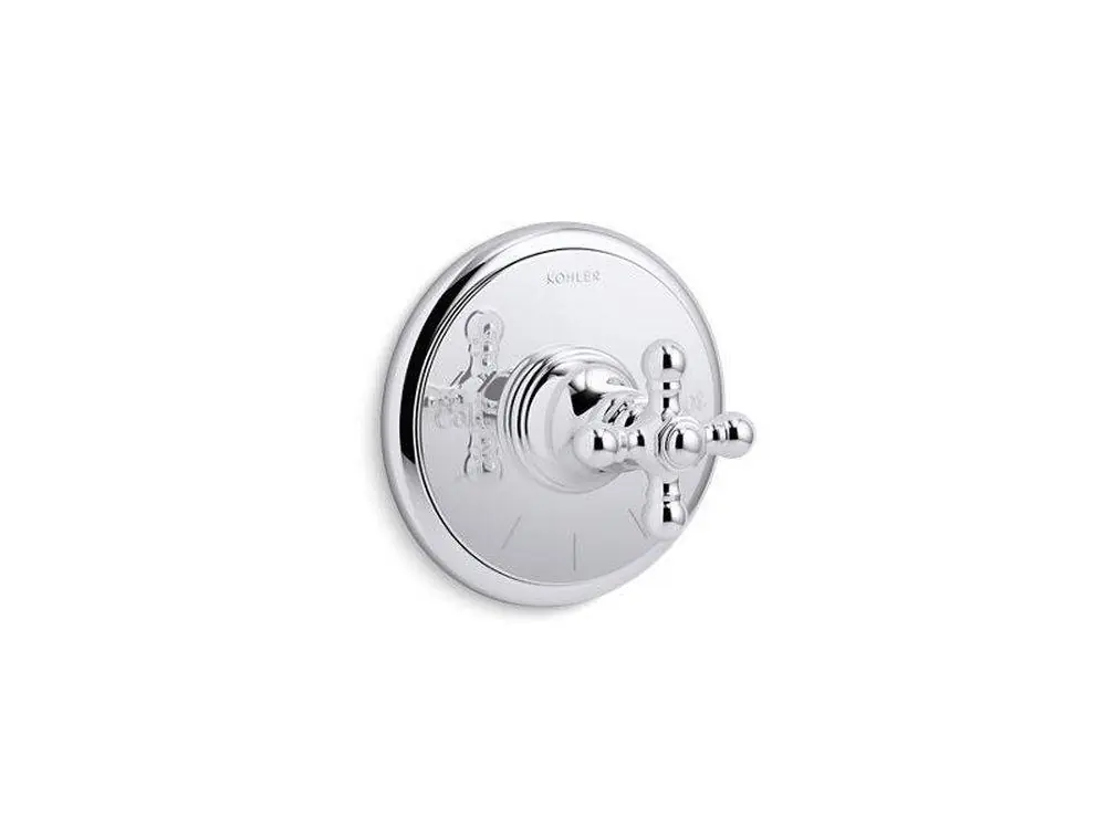 KOHLER T72769-3-CP Artifacts Single Handle Thermostatic Valve Trim in Polished Chrome