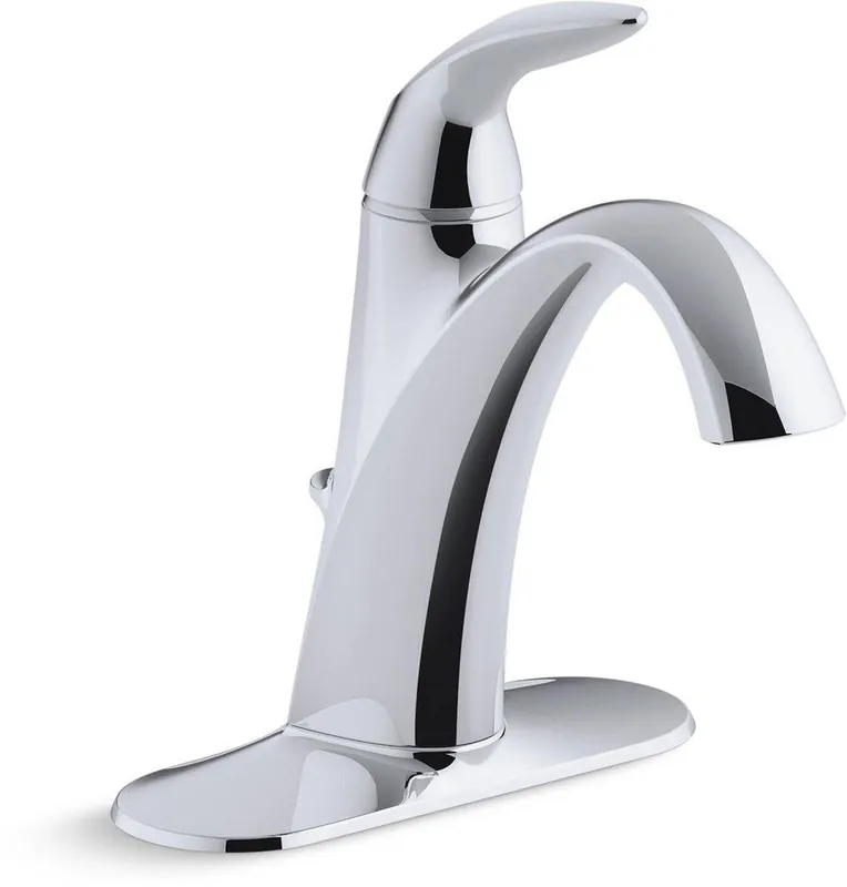 Kohler 45800-4-CP Alteo Single Handle Monoblock Bathroom Sink Faucet in Polished Chrome