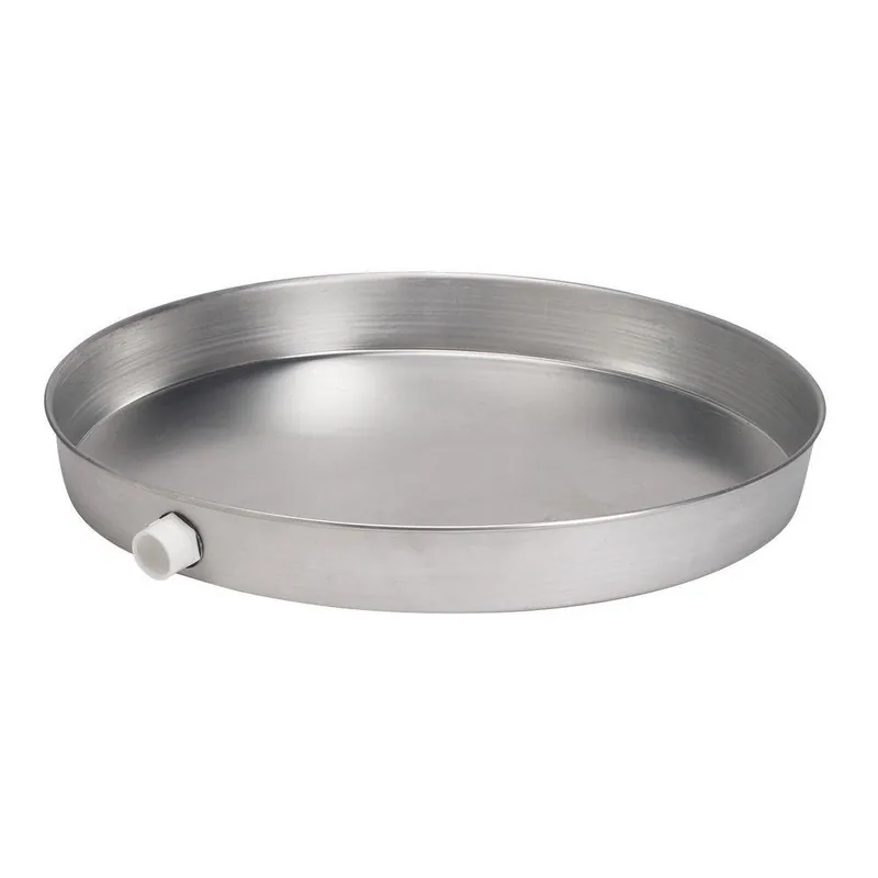 Oatey 34083 24 in. Aluminum Water Heater Pan with 1 in.-1.5 in. PVC Adapter