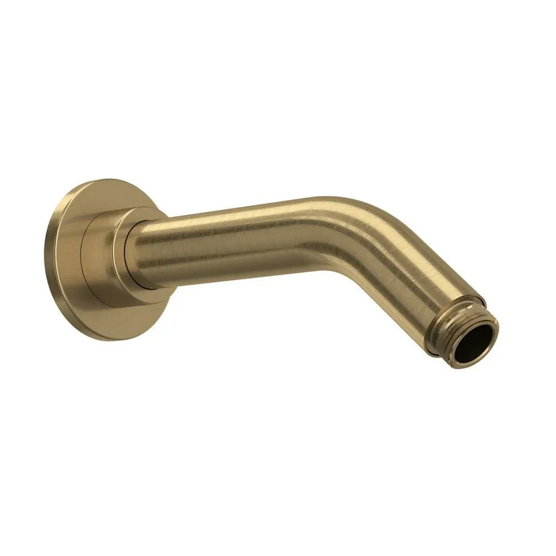 Rohl 70127SAAG Cross Collection 1/2 x 7 in. FNPT x Male Threaded Brass Shower Arm in Antique Gold