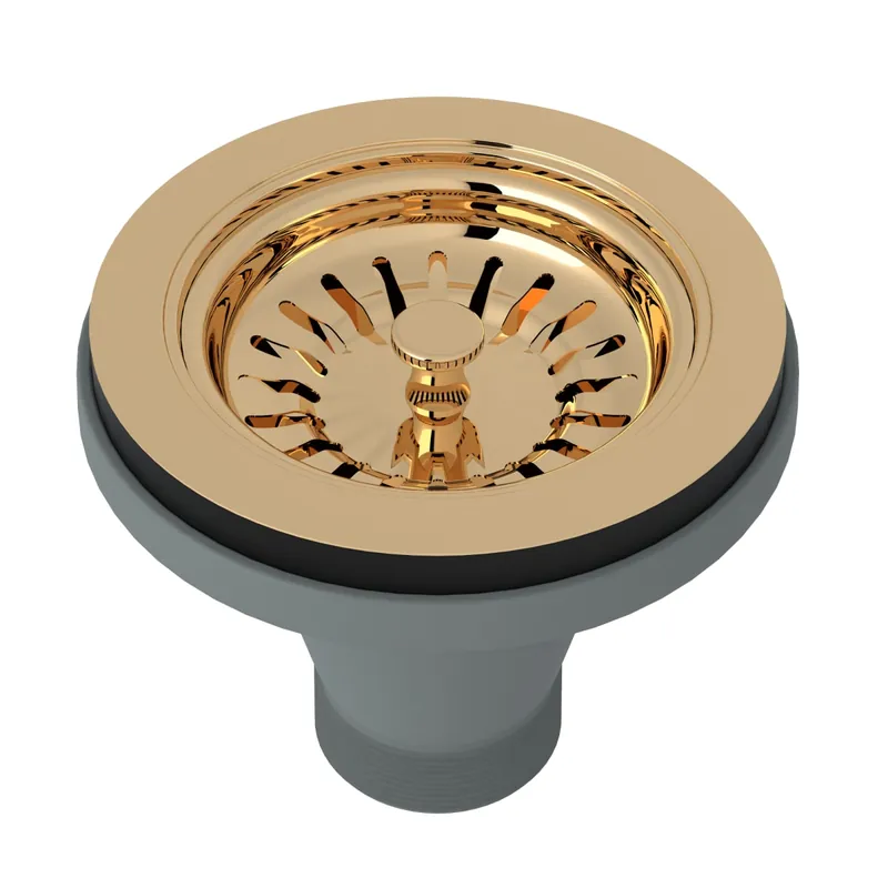 Rohl 735EG Basket Strainer in English Gold